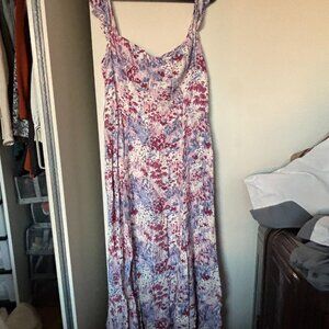 Reformation Pink Purple Floral Dress - Size 6